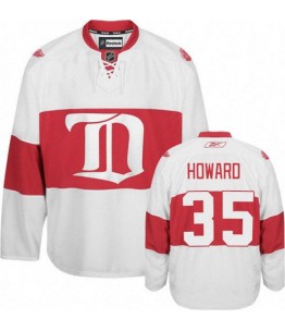 NHL Jimmy Howard Detroit Red Wings Authentic Third Reebok Jersey - White
