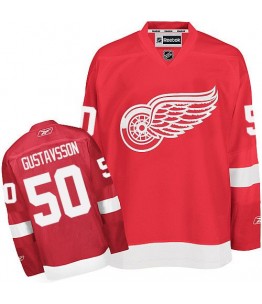 NHL Jonas Gustavsson Detroit Red Wings Premier Home Reebok Jersey - Red