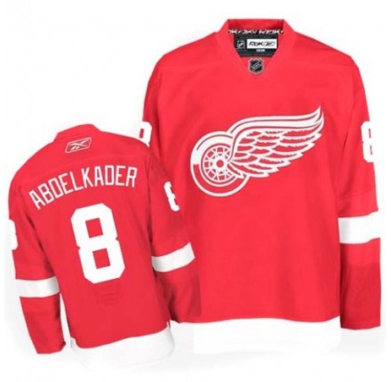 NHL Justin Abdelkader Detroit Red Wings Premier Home Reebok Jersey - Red