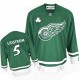 NHL Nicklas Lidstrom Detroit Red Wings Authentic St Patty's Day Reebok Jersey - Green