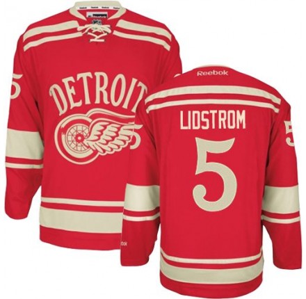 NHL Nicklas Lidstrom Detroit Red Wings Premier 2014 Winter Classic Reebok Jersey - Red