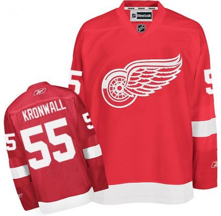 NHL Niklas Kronwall Detroit Red Wings Authentic Home Reebok Jersey - Red
