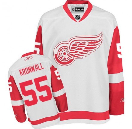 NHL Niklas Kronwall Detroit Red Wings Authentic Away Reebok Jersey - White