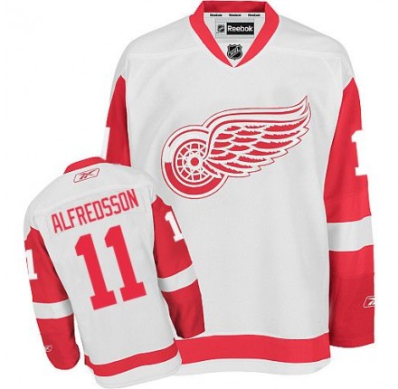 NHL Daniel Alfredsson Detroit Red Wings Premier Away Reebok Jersey - White