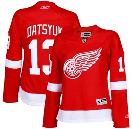 NHL Pavel Datsyuk Detroit Red Wings Women's Authentic Home Reebok Jersey - Red