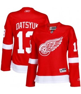 NHL Pavel Datsyuk Detroit Red Wings Women's Premier Home Reebok Jersey - Red