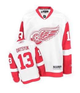 NHL Pavel Datsyuk Detroit Red Wings Women's Authentic Away Reebok Jersey - White