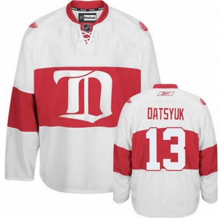 NHL Pavel Datsyuk Detroit Red Wings Women's Authentic Third Reebok Jersey - White