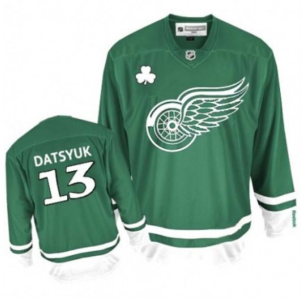 NHL Pavel Datsyuk Detroit Red Wings Youth Authentic St Patty's Day Reebok Jersey - Green