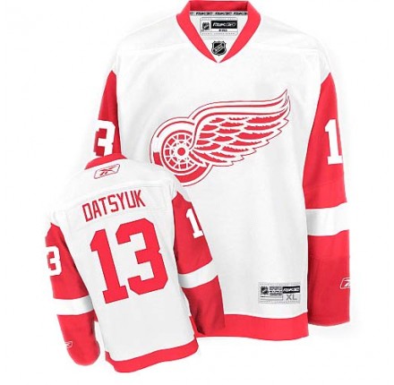 NHL Pavel Datsyuk Detroit Red Wings Youth Premier Away Reebok Jersey - White