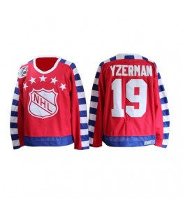 NHL Steve Yzerman Detroit Red Wings Authentic 75TH All Star Throwback CCM Jersey - Red