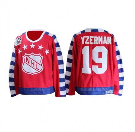 NHL Steve Yzerman Detroit Red Wings Authentic 75TH All Star Throwback CCM Jersey - Red