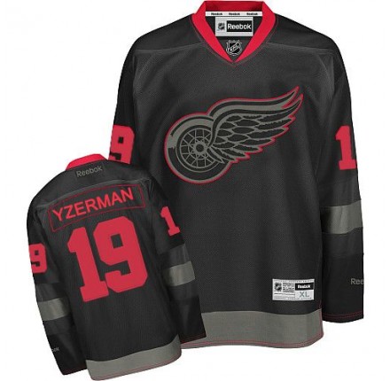 NHL Steve Yzerman Detroit Red Wings Premier Reebok Jersey - Black Ice