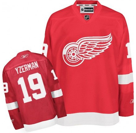 NHL Steve Yzerman Detroit Red Wings Authentic Home Reebok Jersey - Red