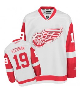 NHL Steve Yzerman Detroit Red Wings Authentic Away Reebok Jersey - White