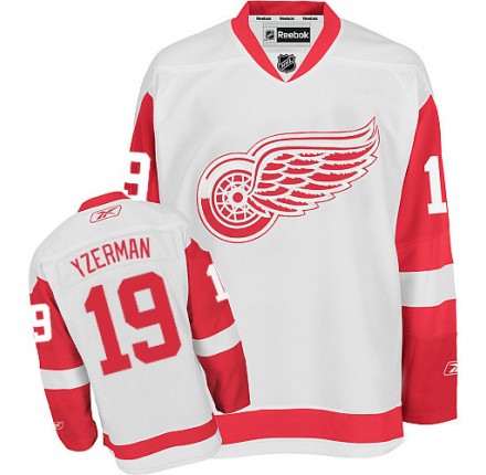 NHL Steve Yzerman Detroit Red Wings Youth Premier Away Reebok Jersey - White