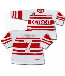 NHL Ted Lindsay Detroit Red Wings Authentic Throwback CCM Jersey - White