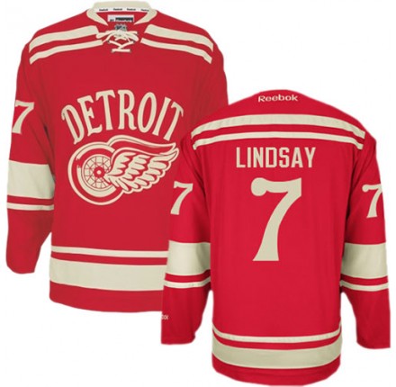 NHL Ted Lindsay Detroit Red Wings Authentic 2014 Winter Classic Reebok Jersey - Red