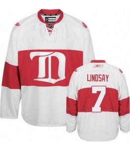 NHL Ted Lindsay Detroit Red Wings Authentic Third Reebok Jersey - White