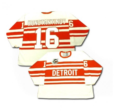 NHL Vladimir Konstantinov Detroit Red Wings Authentic Throwback CCM Jersey - White