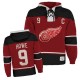 NHL Gordie Howe Detroit Red Wings Old Time Hockey Authentic Sawyer Hooded Sweatshirt Jersey - Red