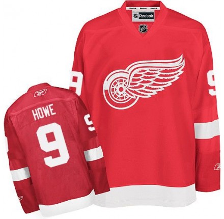NHL Gordie Howe Detroit Red Wings Authentic Home Reebok Jersey - Red