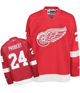 NHL Bob Probert Detroit Red Wings Authentic Home Reebok Jersey - Red