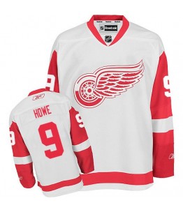 NHL Gordie Howe Detroit Red Wings Authentic Away Reebok Jersey - White