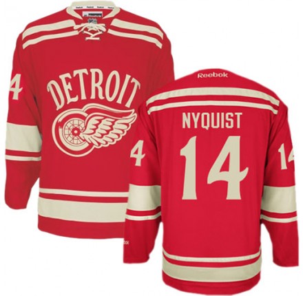 NHL Gustav Nyquist Detroit Red Wings Premier 2014 Winter Classic Reebok Jersey - Red
