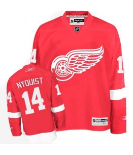 NHL Gustav Nyquist Detroit Red Wings Premier Home Reebok Jersey - Red