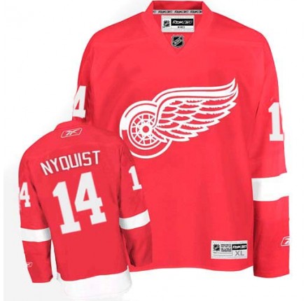 NHL Gustav Nyquist Detroit Red Wings Premier Home Reebok Jersey - Red