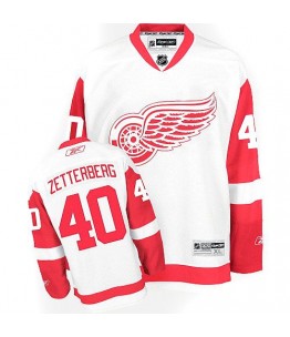 NHL Henrik Zetterberg Detroit Red Wings Authentic Away Reebok Jersey - White