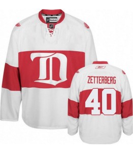 NHL Henrik Zetterberg Detroit Red Wings Authentic Third Reebok Jersey - White