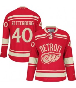 NHL Henrik Zetterberg Detroit Red Wings Women's Authentic 2014 Winter Classic Reebok Jersey - Red