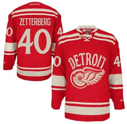 NHL Henrik Zetterberg Detroit Red Wings Youth Premier 2014 Winter Classic Reebok Jersey - Red