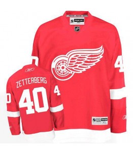 NHL Henrik Zetterberg Detroit Red Wings Youth Premier Home Reebok Jersey - Red