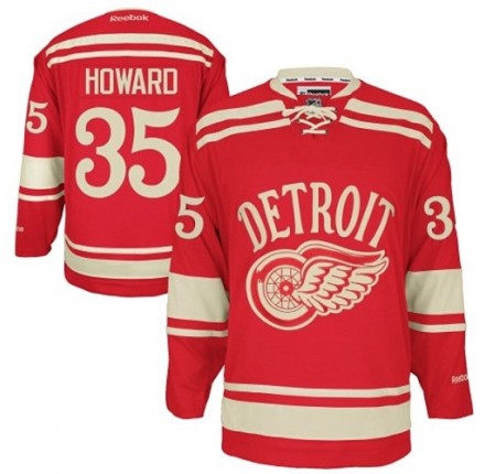 عطر روز الاحمر NHL Jimmy Howard Detroit Red Wings Authentic 2014 Winter Classic Reebok  Jersey - Red عطر روز الاحمر